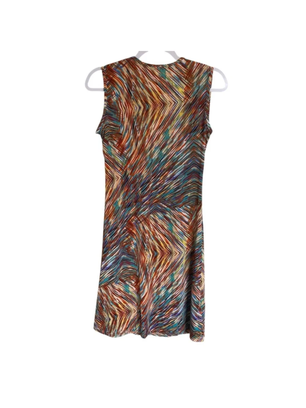 Shoreline Brown and Orange Ruched Mini Sundress S/M - CO China